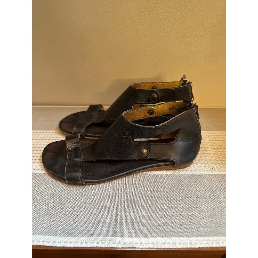 Bed Stu Soto Sandals Black Leather Size 8.5 - Picture 3 of 7